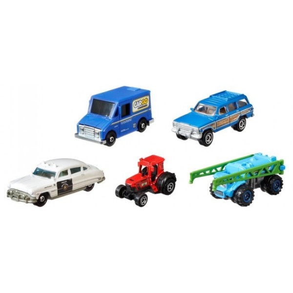 Фото - Автотранспорт Matchbox Подарочный набор автомобилей новый (5 шт.) (C1817)