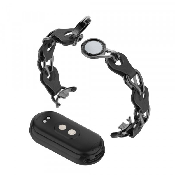 Фото - Ремінець для фітнес-браслету Armorstandart Chain Wristband for Xiaomi Mi Band 8 Black (ARM69921)