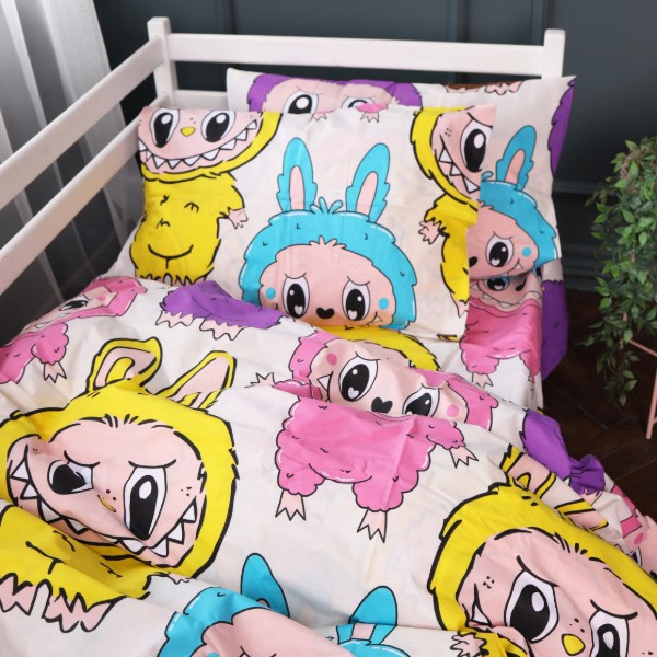 Фото - Комплект постельного белья MirSon King Size 220х240 см 17-0865 Labubu Ranforce Elite (2200012065068)