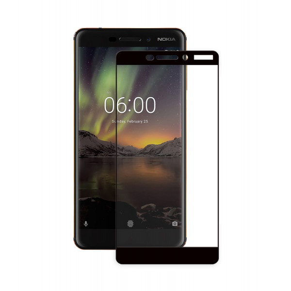 Фото - Захисне скло для смартфону PowerPlant Nokia 6.1 Black (GL605262)