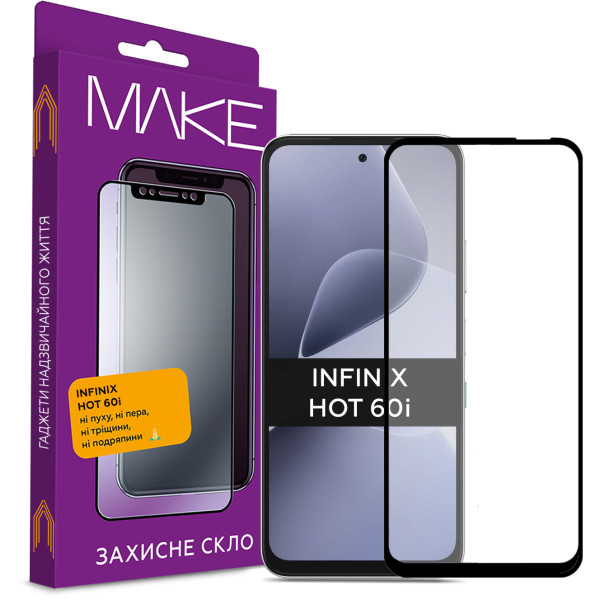 Фото - Захисне скло для смартфону MAKE for Infinix Hot 60i (MGF-IH60I)
