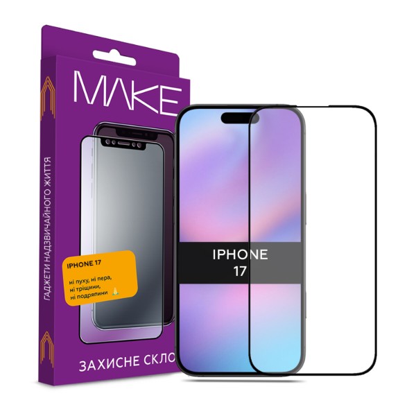 Фото - Захисне скло для смартфону MAKE For Apple iPhone 17 (MGF-AI17)