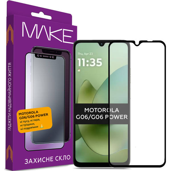 Фото - Захисне скло для смартфону MAKE for Motorola G06/G06 Power (MGF-G06/G06P)
