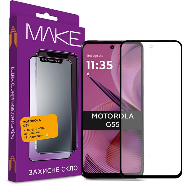 Фото - Захисне скло для смартфону MAKE Motorola G55 (MGF-MG55)