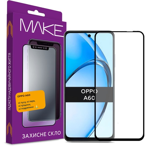 Фото - Захисне скло для смартфону MAKE FCFG Oppo A60/A5 Pro (MGF-OA60) Фото - Захисне скло для смартфону MAKE FCFG Oppo A60/A5 Pro (MGF-OA60)