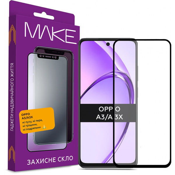 Фото - Захисне скло для смартфону MAKE FCFG Oppo A3/A3X (MGF-OPA3/A3X)