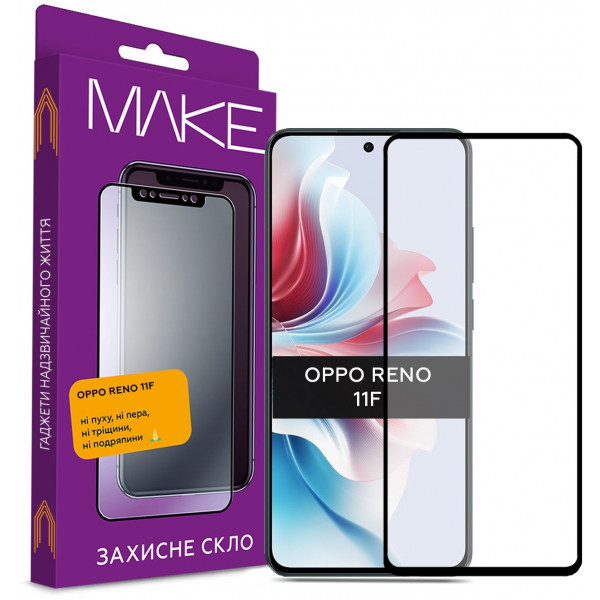 Фото - Захисне скло для смартфону MAKE FCFG Oppo Reno11 F (MGF-OR11F)