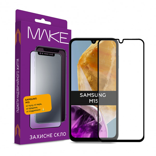 Фото - Захисне скло для смартфону MAKE FCFG Samsung M15 (MGF-SM15)