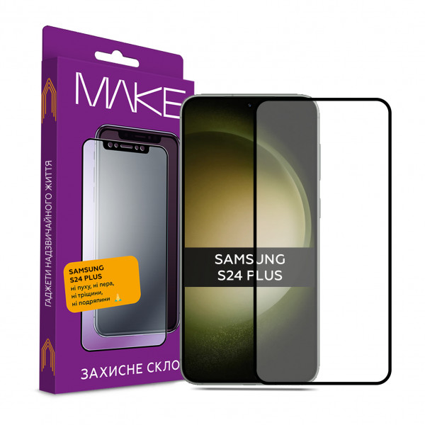 Фото - Защитное стекло для смартфона MAKE FCFG Samsung S24 Plus (MGF-SS24P)