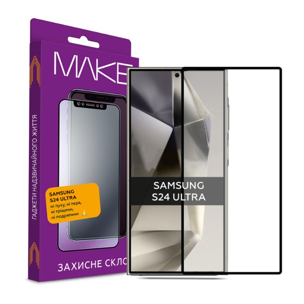 Фото - Захисне скло для смартфону MAKE FCFG Samsung S24 Ultra (MGF-SS24U)