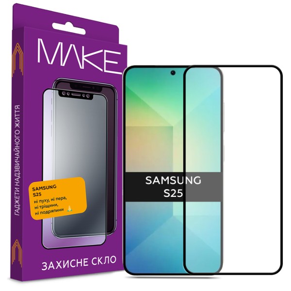Фото - Захисне скло для смартфону MAKE FCFG Samsung S25 (MGF-SS25)