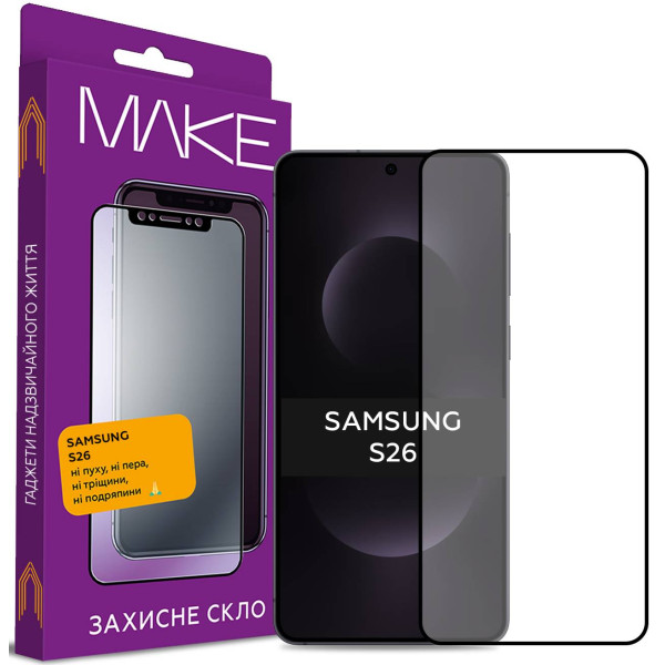 Фото - Захисне скло для смартфону MAKE For Samsung S26 (MGF-SS26)