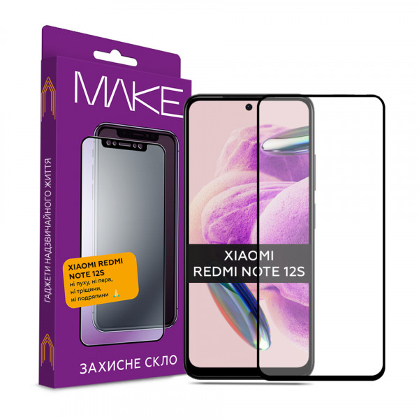 Фото - Защитное стекло для смартфона MAKE FCFG Xiaomi Redmi Note 12S (MGF-XRN12S)
