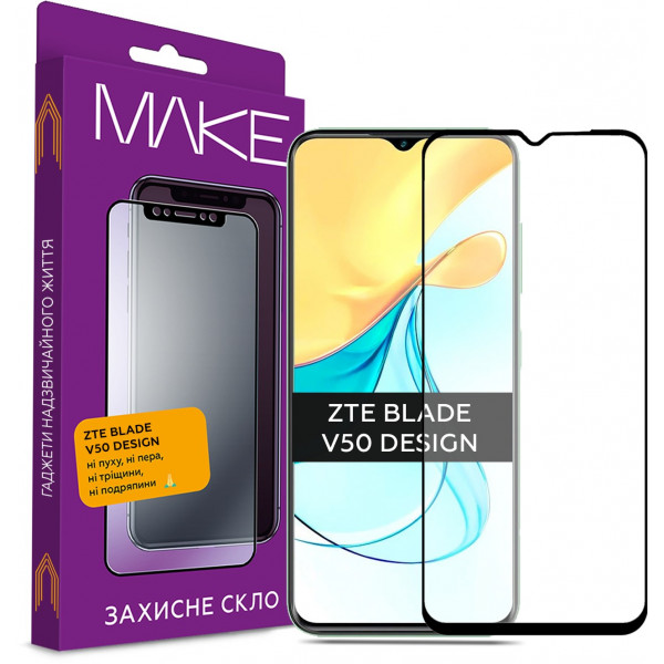 Фото - Захисне скло для смартфону MAKE FCFG ZTE Blade V50 Design (MGF-ZBV50D)