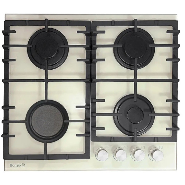Фото - Уценка - Варочная панель газовая Borgio DR 6390-15 Ivory GLASS FFD