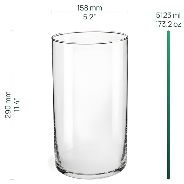 Фото - Ваза GLASSET LUCA 29.5X15.8 см (35940)