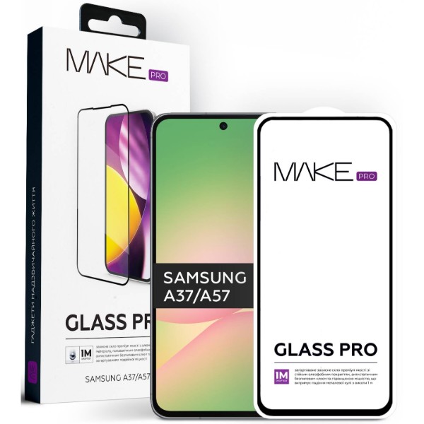 Фото - Защитное стекло для смартфона MAKE Pro for Samsung A37/A57 (MGP-SA37/A57)
