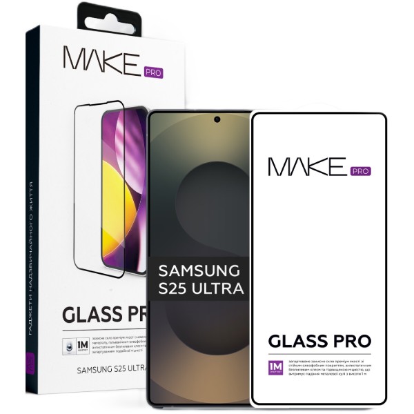 Фото - Захисне скло для смартфону MAKE for Samsung S25 Ultra (MGP-SS25U)