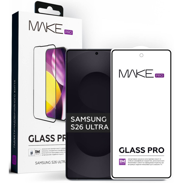 Фото - Захисне скло для смартфону MAKE Pro for Samsung S26 Ultra (MGP-SS26U)