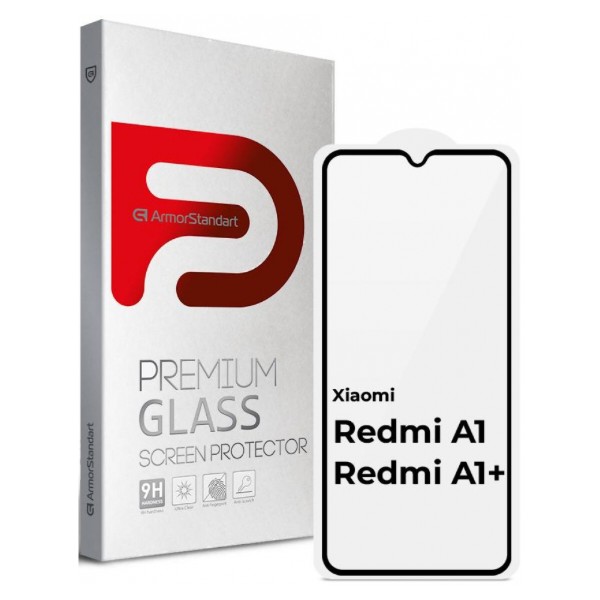 Фото - Защитное стекло для смартфона Armorstandart Full Glue for Xiaomi Redmi A1 / A1+ / Poco C50 Black (ARM62819)