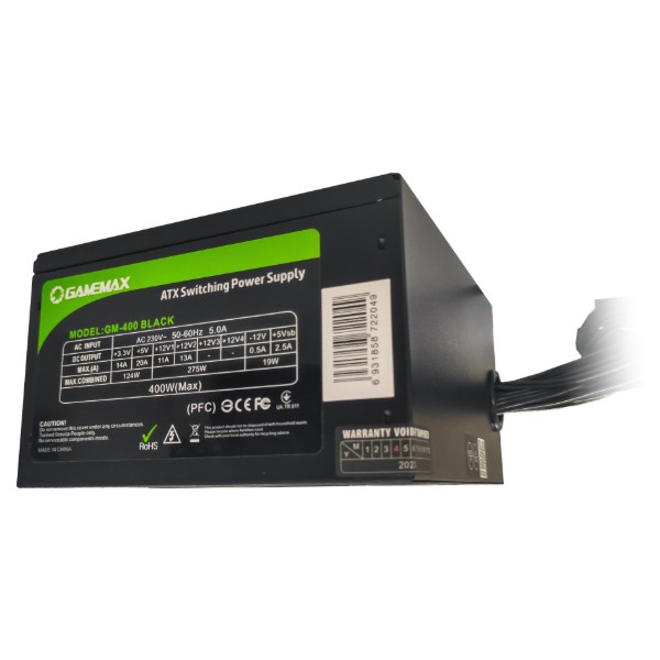 Фото - Блок живлення для ПК Gamemax GM-400 Black