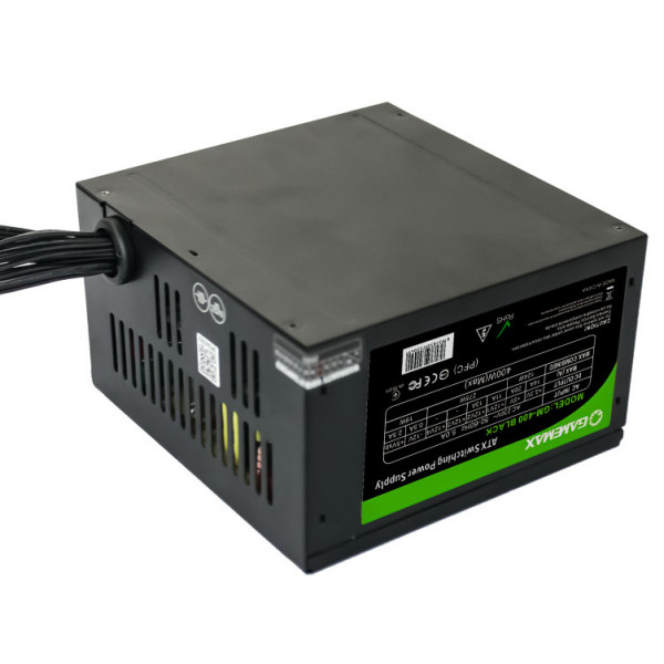 Фото - Блок живлення для ПК Gamemax GM-400-8CM Black