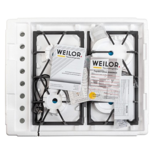 Фото - Варильна поверхня газова Weilor GM W 634 WH