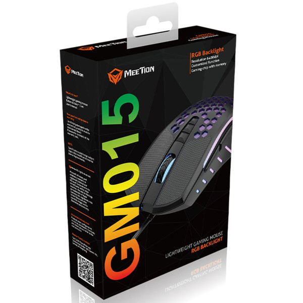Фото - Мышь проводная игровая Meetion GM15 USB Black (MT-GM015-A)