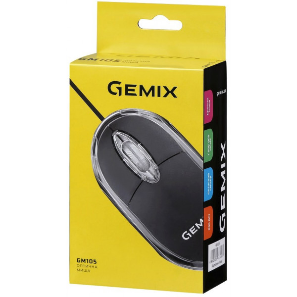 Фото - Уценка - Мышь проводная Gemix GM105 Black