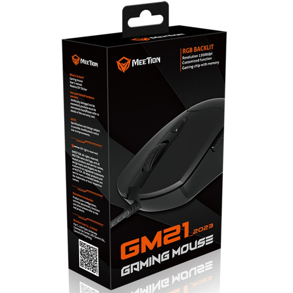 Фото - Миша дротова ігрова Meetion GM21 USB Black (MT-GM21_2023-A)