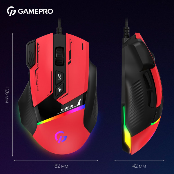 Фото - Миша дротова ігрова GamePro GM300R