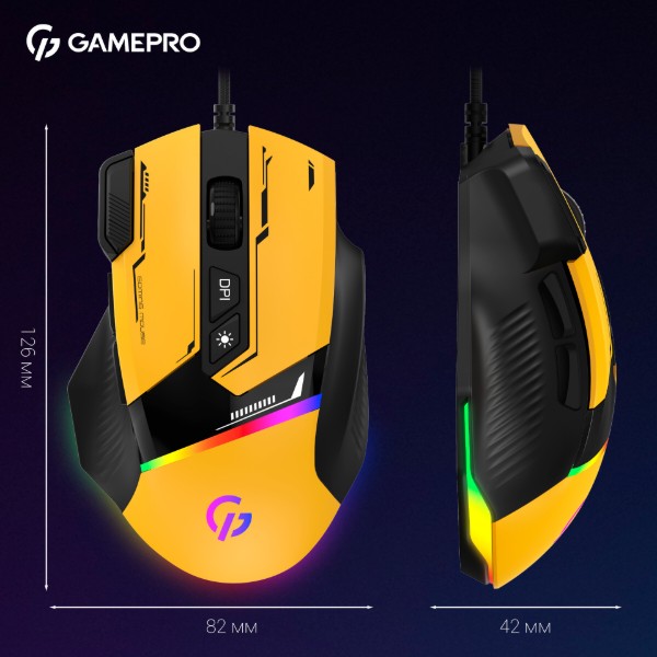 Фото - Миша дротова ігрова GamePro GM300Y