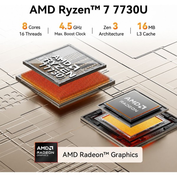 Фото - Неттоп GEEKOM A5PRO (GMA5PROR77730U-16512-EU)