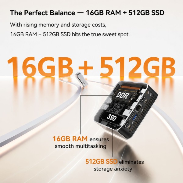 Фото - Неттоп GEEKOM A5PRO (GMA5PROR77730U-16512-EU)