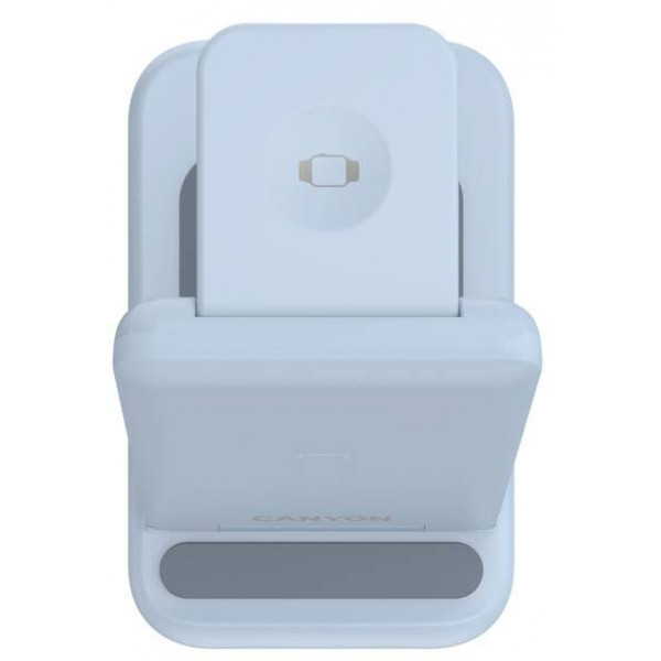 Фото - Беспроводное зарядное устройство Canyon WS-304 3 в 1 QI Blue (CNS-WCS304BL)