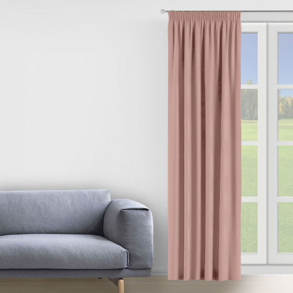 Фото - Портьєра Decorator Штора на тасьмі 200х275 рож.