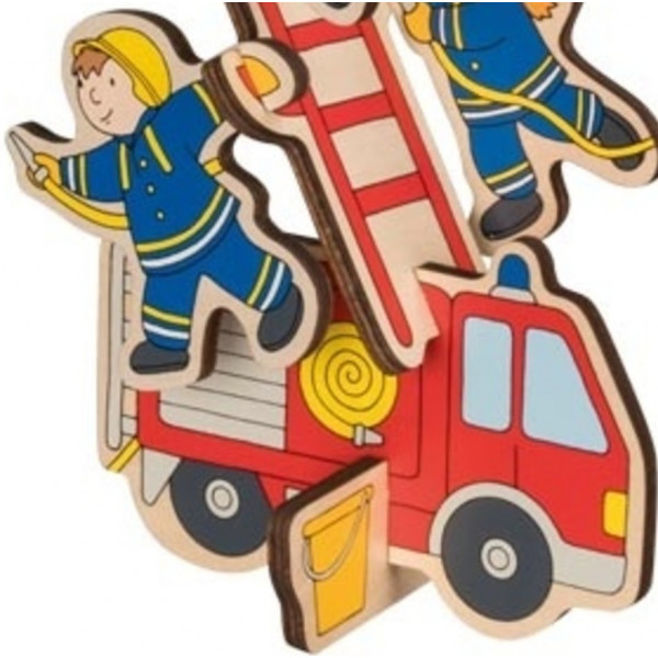 Фото - Пазли (3-4 роки) goki Пожежна команда, вертикальний (57471G)