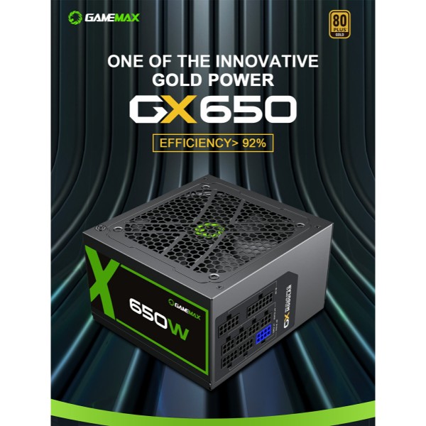 Фото - Блок живлення для ПК Gamemax 650W 80 Gold (GX-650 Modular)