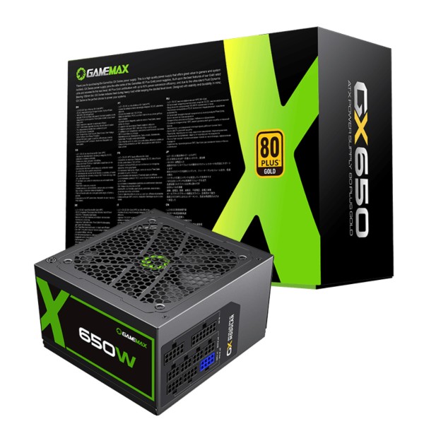 Фото - Блок живлення для ПК Gamemax 650W 80 Gold (GX-650 Modular)