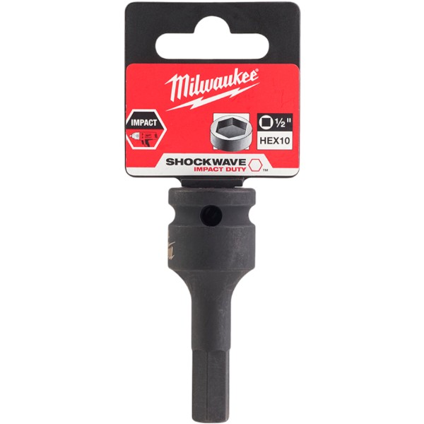 Фото - Торцевая головка Milwaukee ударная ShW 1/2'' HEX10 (4932478066)