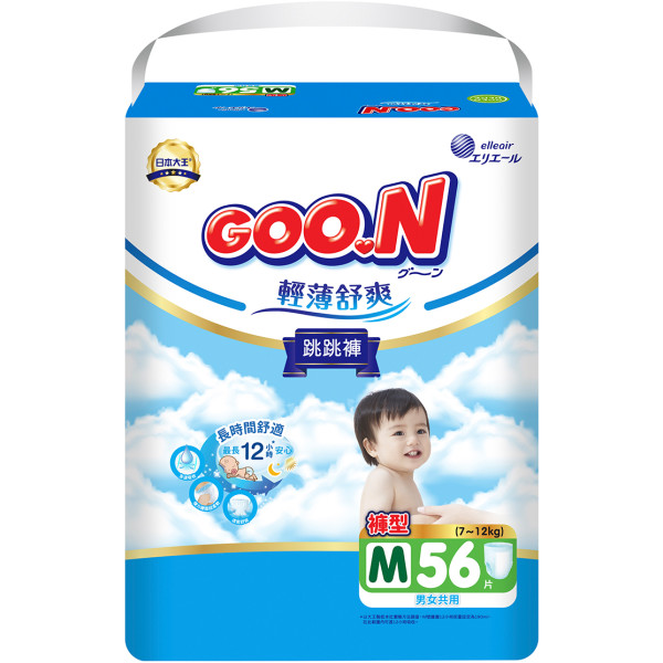 Фото - Одноразові підгузки-трусики Goo.N Slim & Comfortable 7-12 кг розмір 3 (M), унісекс, 56 шт. (21001091)