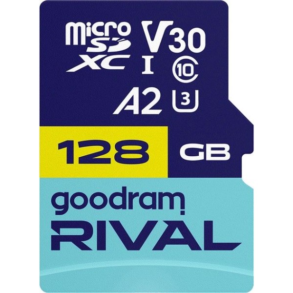 Фото - Карта памяти Goodram RIVAL microSDXC 128GB V30 A2 (UHS I U3) + ad (GGSM2AA-1280R12)