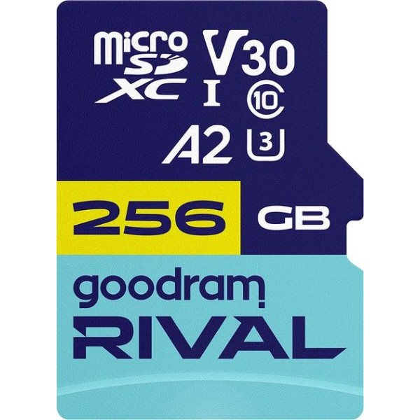 Фото - Карта памяти Goodram RIVAL microSDXC 256GB V30 A2 (UHS I U3)+ ad (GGSM2AA-2560R12)