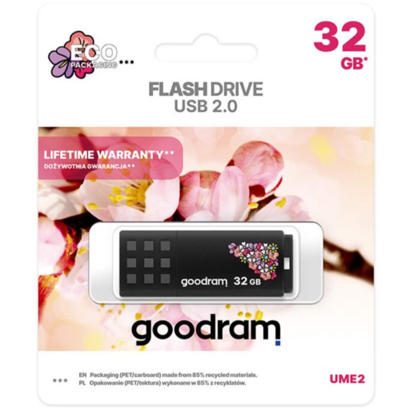 Фото - Флеш USB Goodram UME2 32GB Spring Black (UME2-0320K0R11-SP)