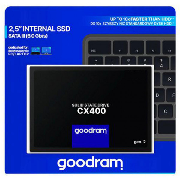 Фото - SSD-накопичувач внутрішній Goodram 2.5'' 512GB СХ400 G2 SATA 3.0 (SSDPR-CX400-512-G2)
