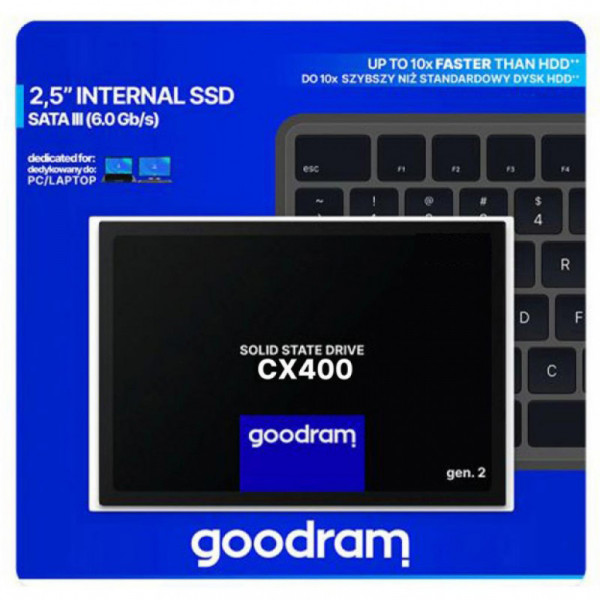 Фото - Уцінка - SSD-накопичувач внутрішній Goodram CX400 256GB G2 2.5" SATAIII 3D TLC (SSDPR-CX400-256-G2) #