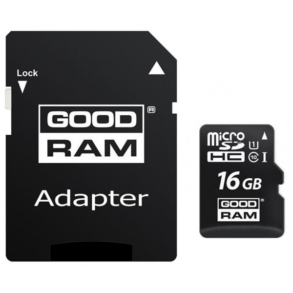Фото - Карта пам'яті Goodram microSDHC 16GB Class 10 (M1AA-0160R12)