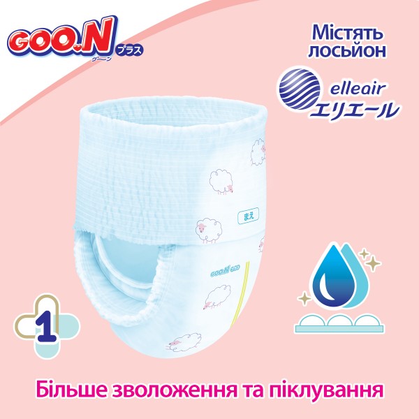 Фото - Одноразовые подгузники-трусики Goo.N Plus  6-12 кг размер M, унисекс, 52 шт. (21001510)
