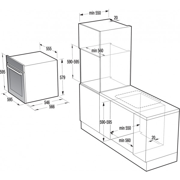 Фото - Духова шафа Gorenje BCS 747 S34X