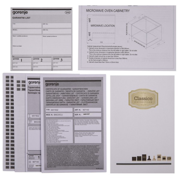 Фото - Микроволновая печь (СВЧ) встраиваемая Gorenje BM 235 CLB